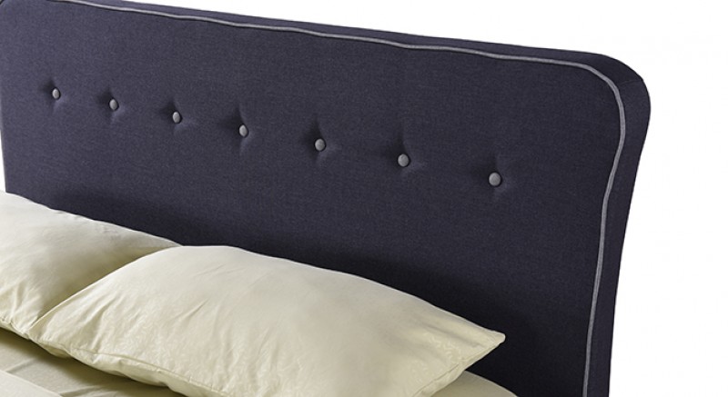 CARBON UPHOLSTERED BED Queen Size  